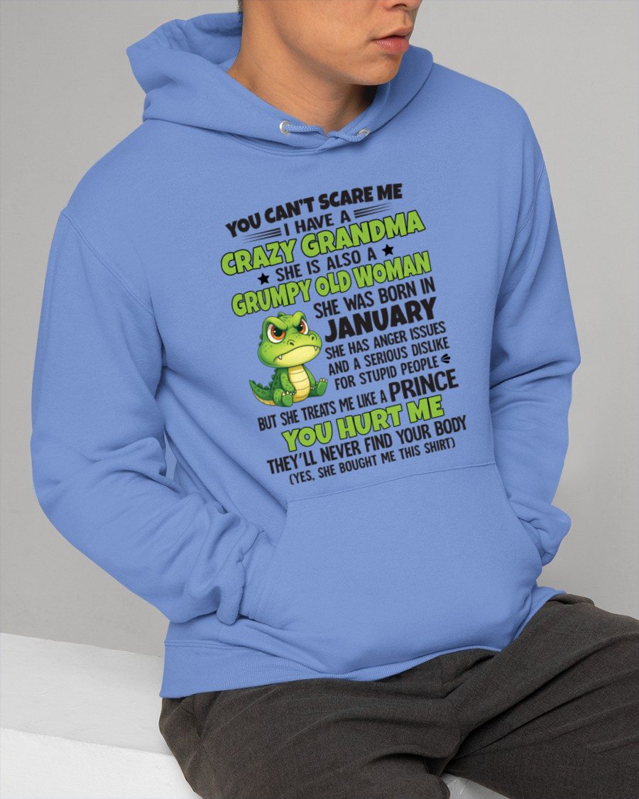 JANUARY - YOU CAN'T SCARE ME - FOR GRANDSON - GIFT FROM GRANDMA - NGHL01 (SKU09-85-01)