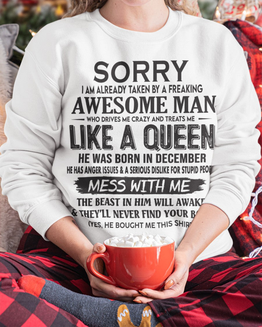 December - Awesome Man Born In December - Special gift for your Girlfriend - NGHL12 (SKU09-126-12)