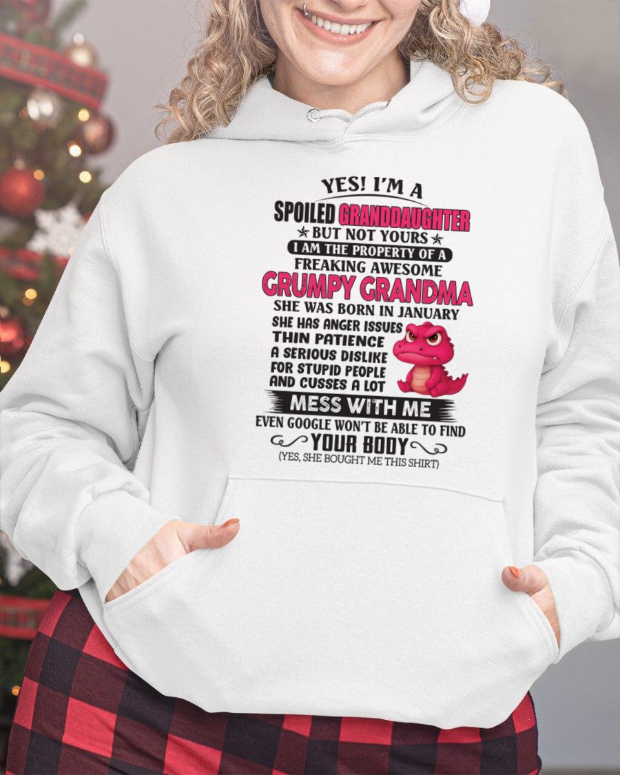 JANUARY - YES, I'M A SPOILED GRANDDAUGHTER - GIFT FROM GRANDMA - NGHL01 (SKU09-96-01)