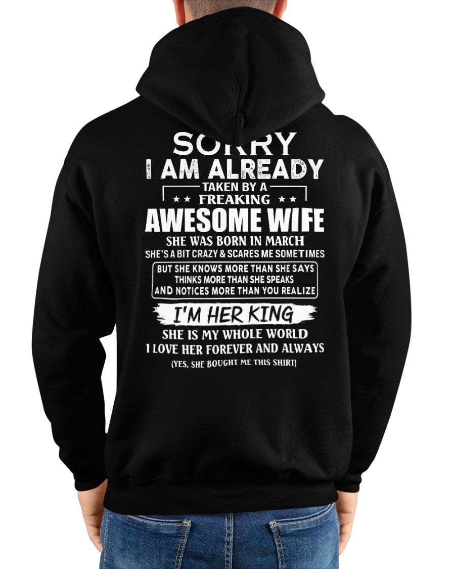 Awesome wife March - Perfect gift for your husband - NGHL03 (SKU68-79-03)