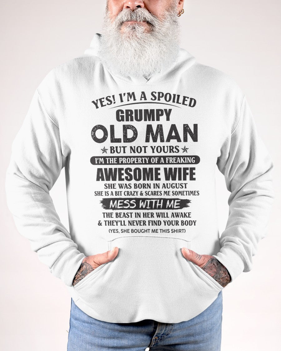 Awesome wife August - Perfect gift for your husband from wife  - NGHL08 (SKU96-68-08)