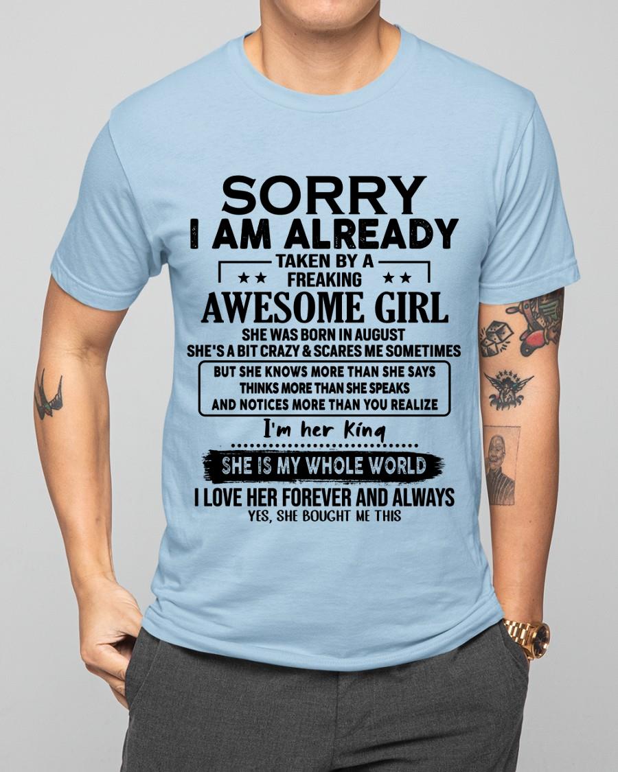 August - Awesome Girl born in August - Special gift for your boyfriend - From Wife NGHL08 (SKU.AT16)