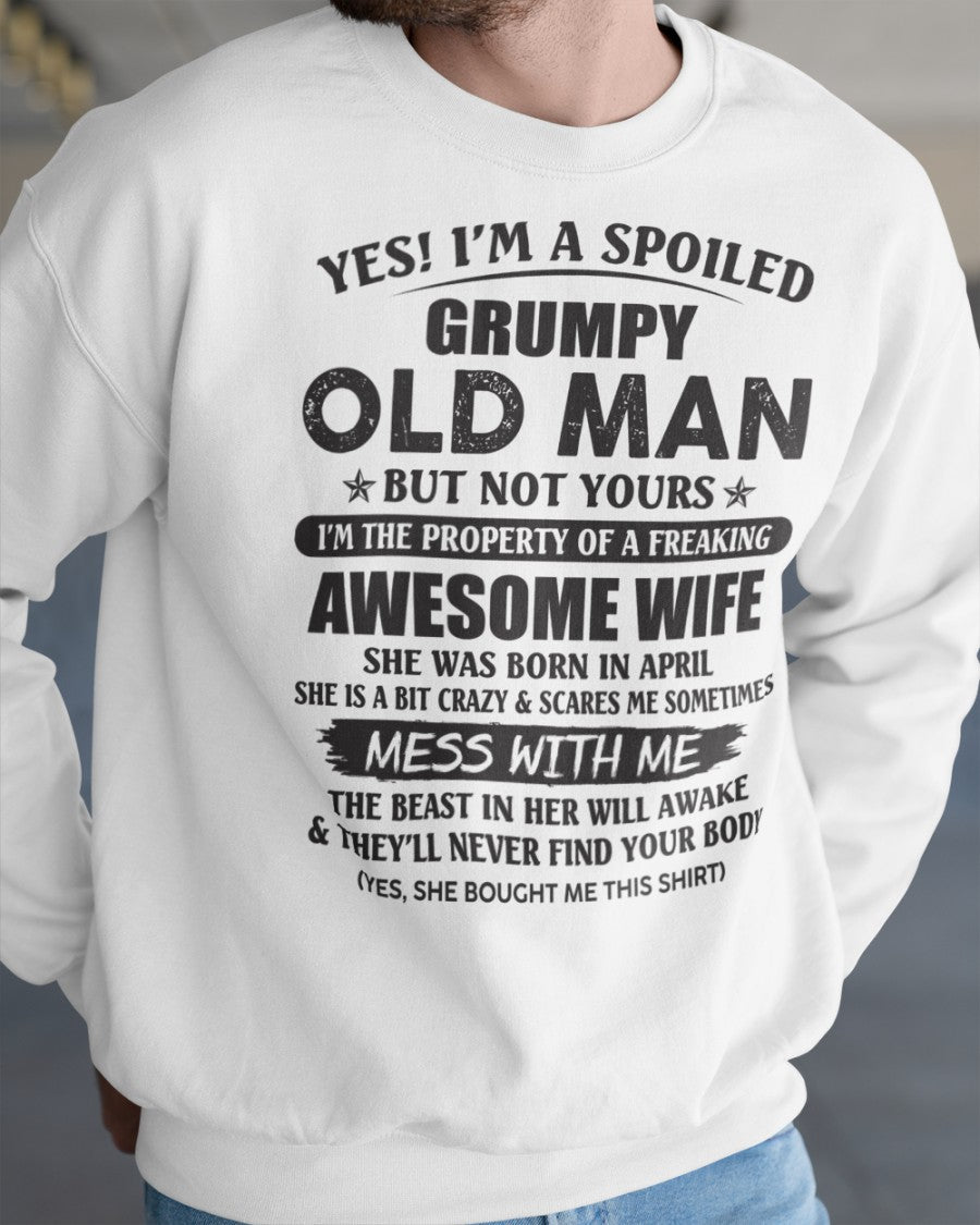 Awesome wife April - Perfect gift for husband from wife - NGHL04 (SKU96-68-04)