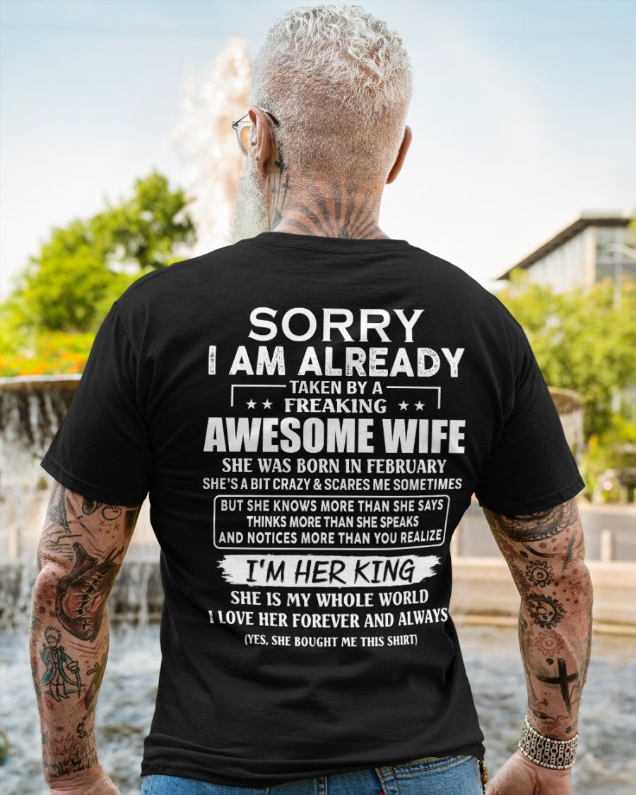 Awesome wife February - Perfect gift for your husband - NGHL02 (SKU68-79-02)