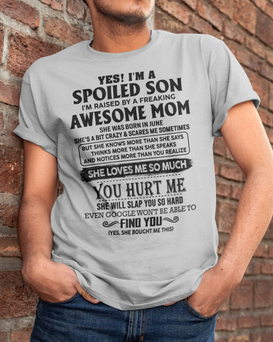 June - Awesome Mom - Perfect Gift For Your Son (SKU-SPW-06)