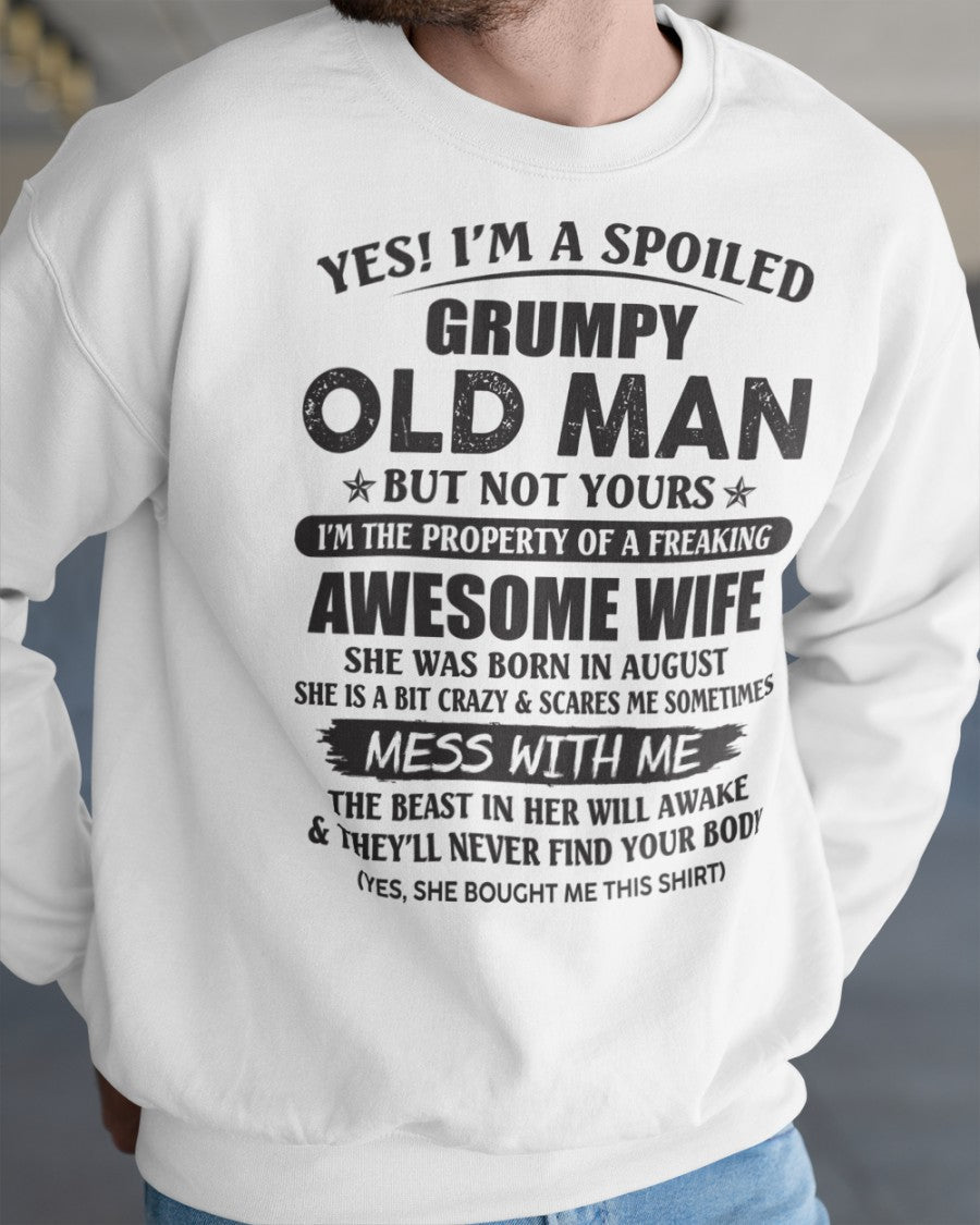 Awesome wife August - Perfect gift for husband from wife - NGHL08 (SKU96-68-08)