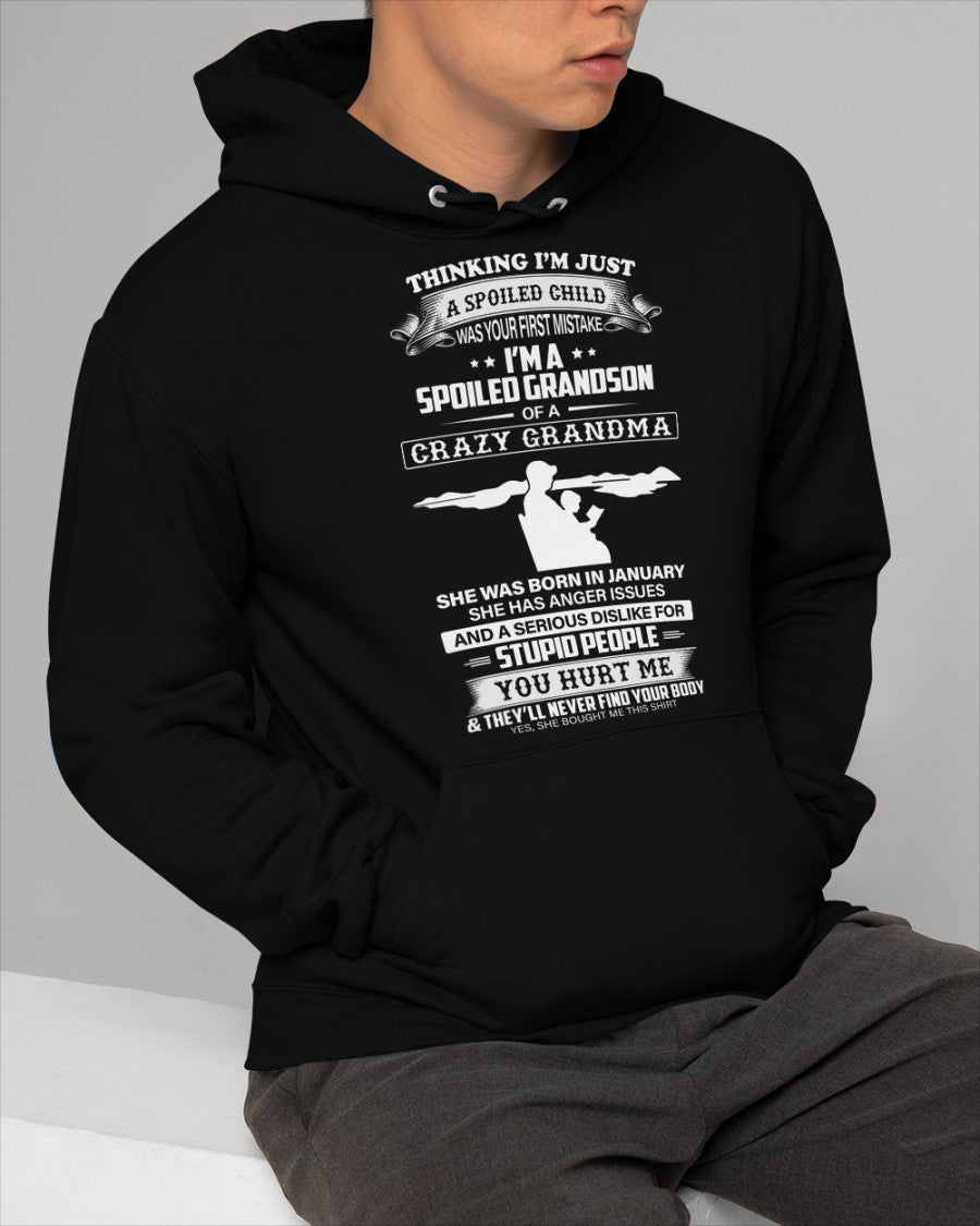 Spoiled by Grandma Shirt January Edition – From Grandma to Grandson NGHL01 (SKU-GMS2-01)