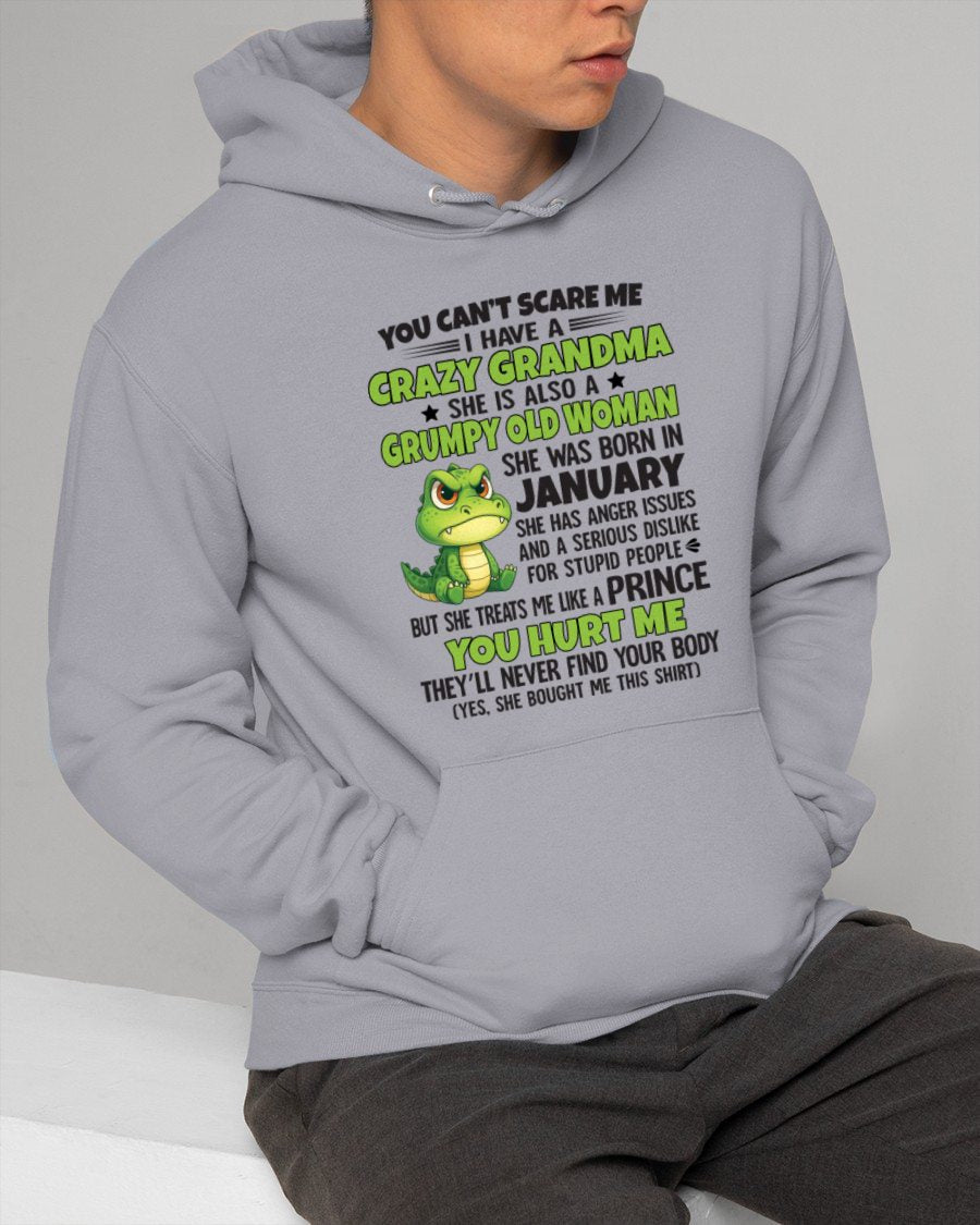 JANUARY - YOU CAN'T SCARE ME - FOR GRANDSON - GIFT FROM GRANDMA - NGHL01 (SKU09-85-01)