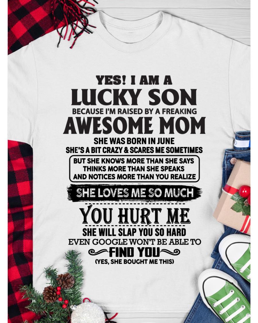 June - Yes! I'm A Lucky Son - Perfect gift for your son (SKU-LKW-06)