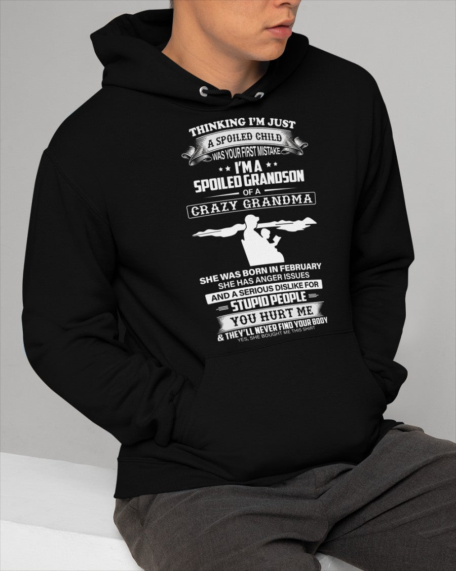 Spoiled by Grandma Shirt February Edition – From Grandma to Grandson NGHL02 (SKU-GMS2-02)