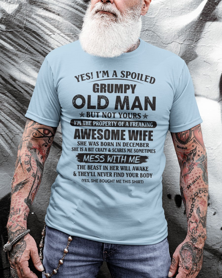 Awesome wife December - Perfect gift for your husband - NGHL12 (SKU96-68-12)
