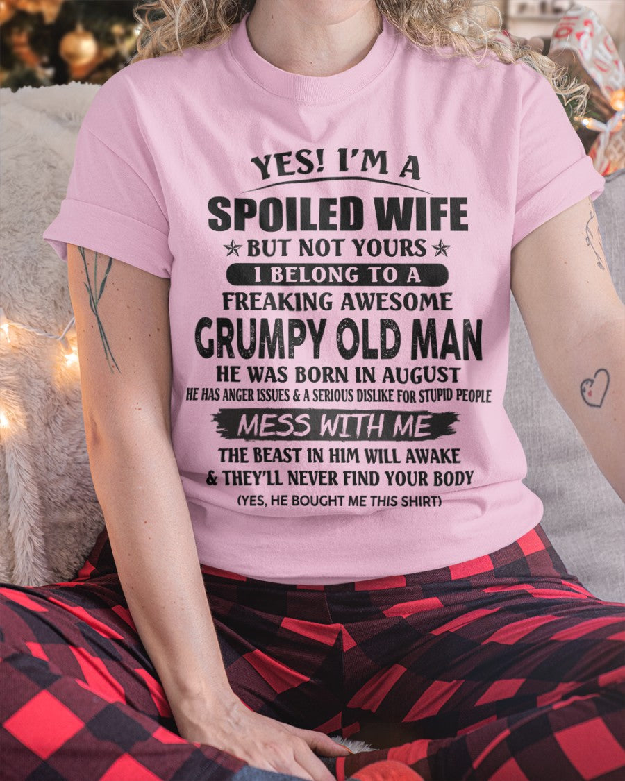 Grumpy Old Man August – Perfect gift for wife From Husband – NGHL08 (SKU08-63-08)