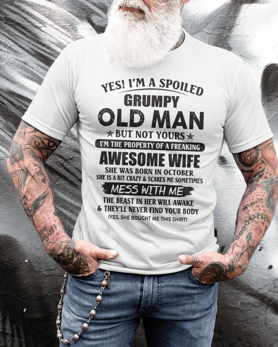 Awesome wife October - Perfect gift for your husband - NGHL10 (SKU96-68-10)