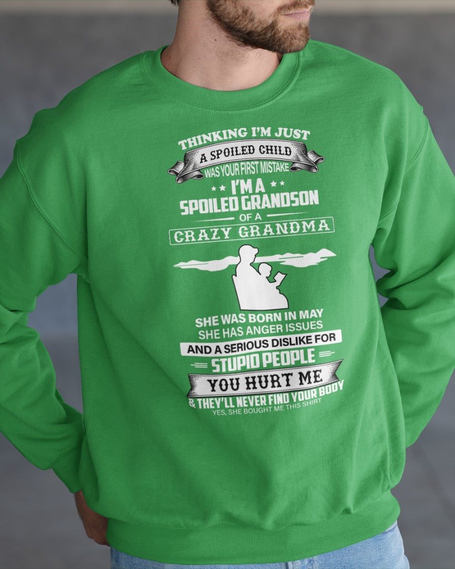 Spoiled by Grandma Shirt May Edition – From Grandma to Grandson NGHL05 (SKU-GMS2-05)