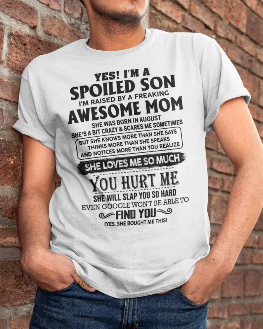 August - Awesome Mom - Perfect Gift For Son From Mom - NGHL08 (SKU-SPW-08)