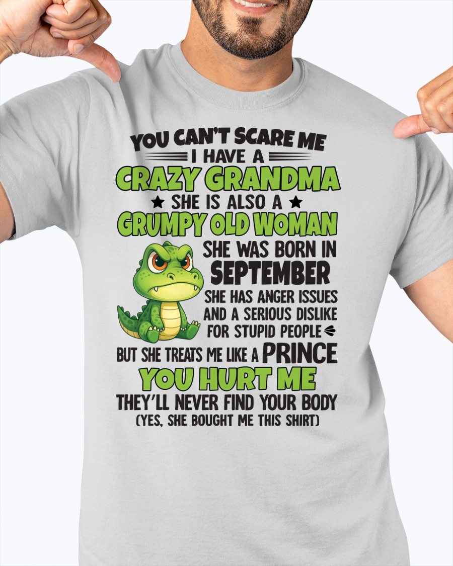 SEPTEMBER - YOU CAN'T SCARE ME - FOR GRANDSON - GIFT FROM GRANDMA - NGHL09 (SKU09-85-09)