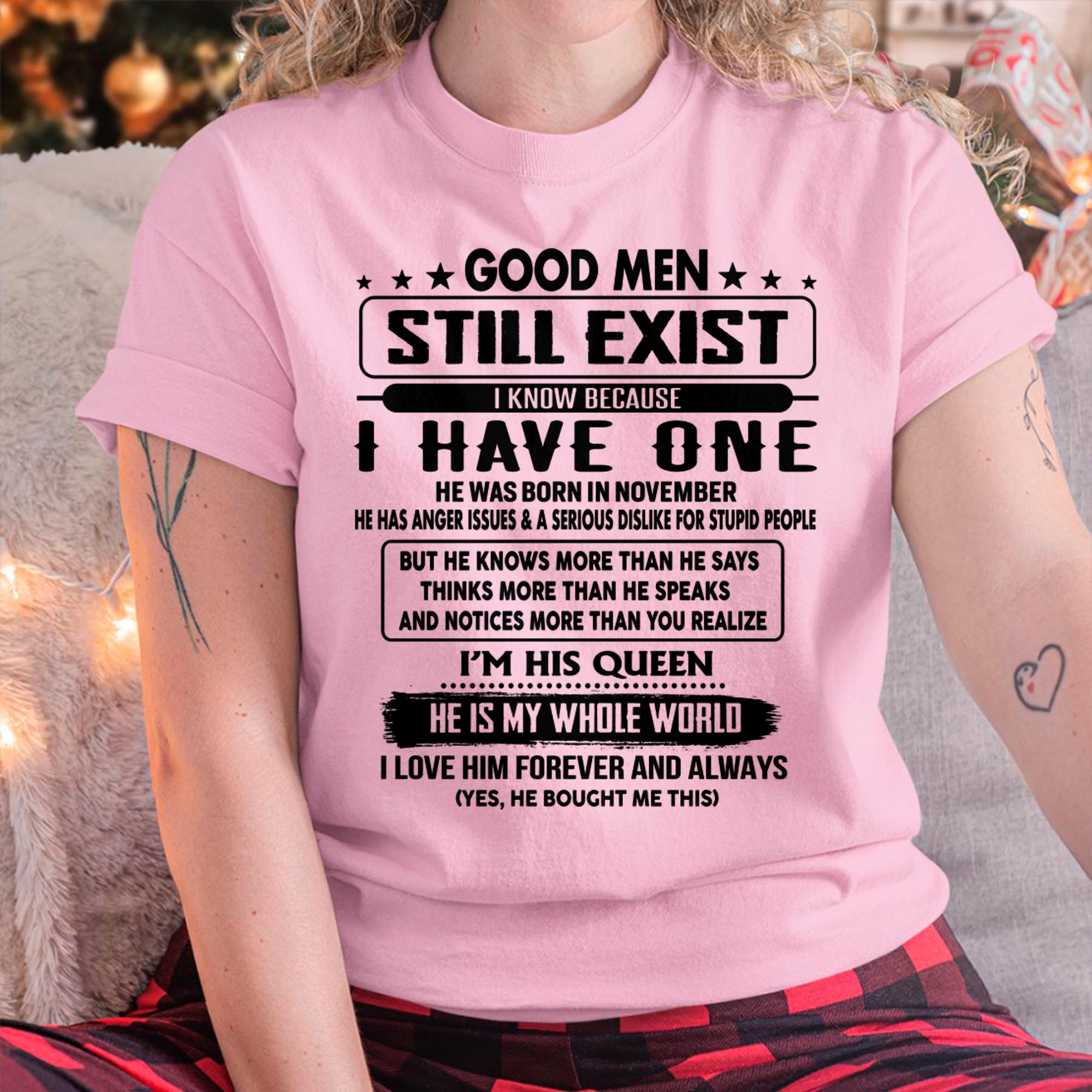 November - Good men Still Exist - gift for your girlfriend, wife from Husband - NGHL11 (SKU-GM-11)